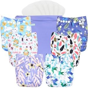 Wegreeco Cloth Diapers, NWT (set of 6)